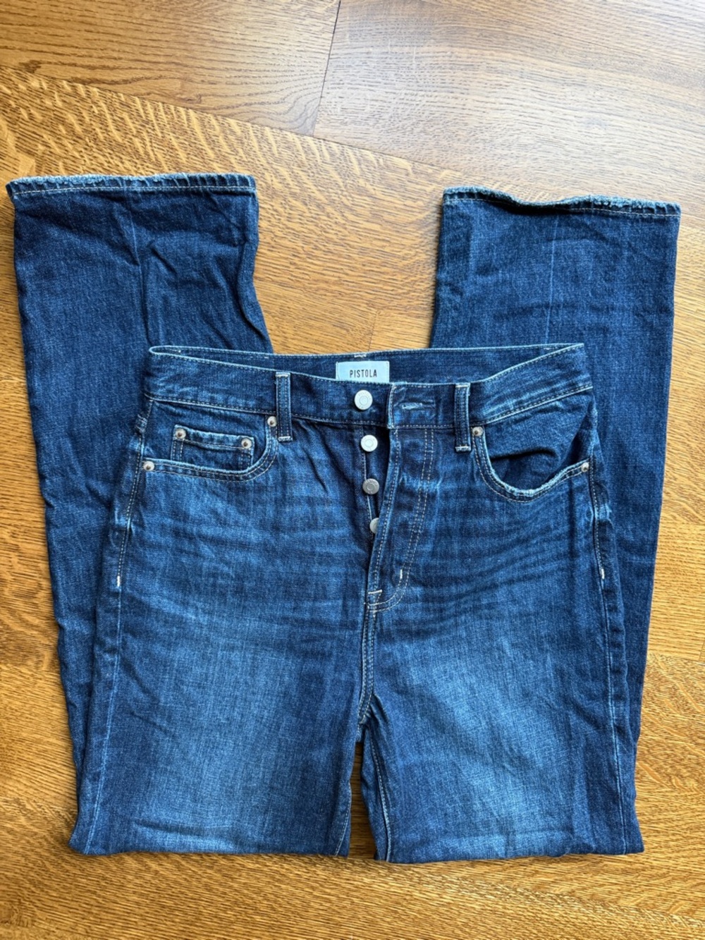 pistola Dark Indigo Button-Fly Jeans